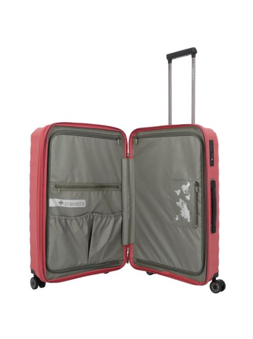 Travelite MOOBY L piros nagy méretű bőrönd