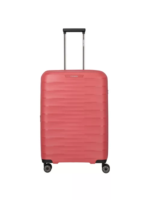 Travelite MOOBY M piros bővíthető közepes méretű bőrönd