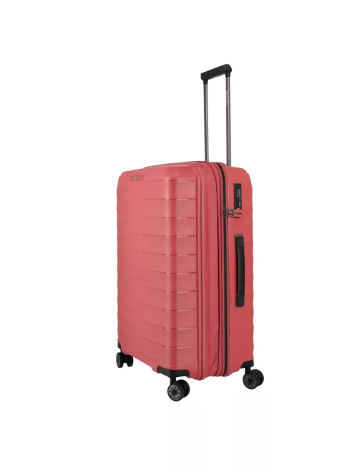 Travelite MOOBY M piros bővíthető közepes méretű bőrönd