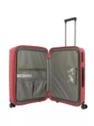 Travelite MOOBY M piros bővíthető közepes méretű bőrönd