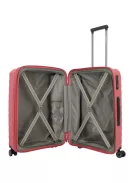 Travelite MOOBY M piros bővíthető közepes méretű bőrönd