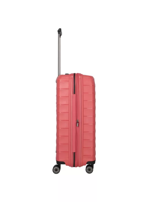 Travelite MOOBY M piros bővíthető közepes méretű bőrönd