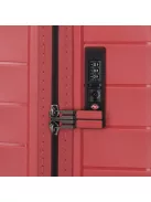 Travelite MOOBY M piros bővíthető közepes méretű bőrönd