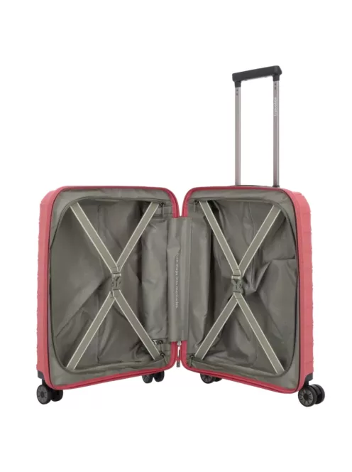 Travelite MOOBY S piros kabin méretű bőrönd