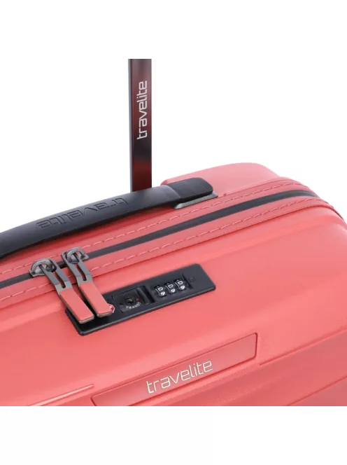 Travelite MOOBY S piros kabin méretű bőrönd
