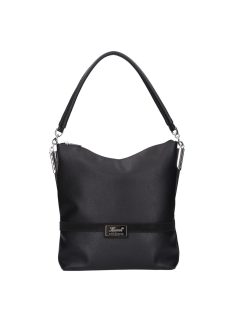 Karen 1337 bis fekete velúr rostbőr női táska