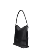 Karen 1337 bis fekete velúr rostbőr női táska
