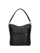 Karen 1337 bis fekete velúr rostbőr női táska