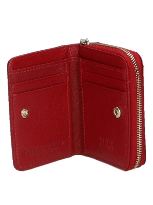 Gregorio BTS-125 piros kicsi bőr női pénztárca