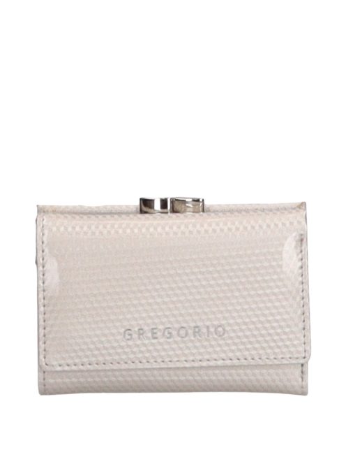 Gregorio bézs lakk bőr kicsi pénztárca CB-117