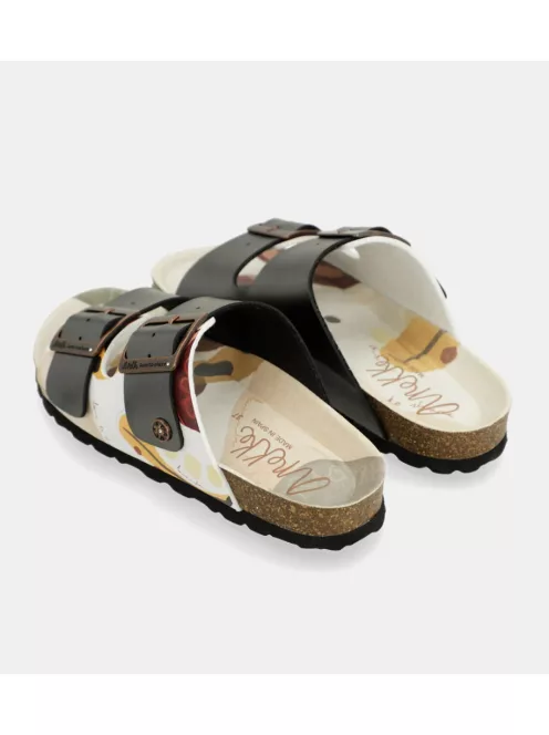 Anekke 40371-816 38 fehér grafit papucs