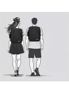 Enrico Benetti Wizzair fedélzeti hátizsák 46225 fekete