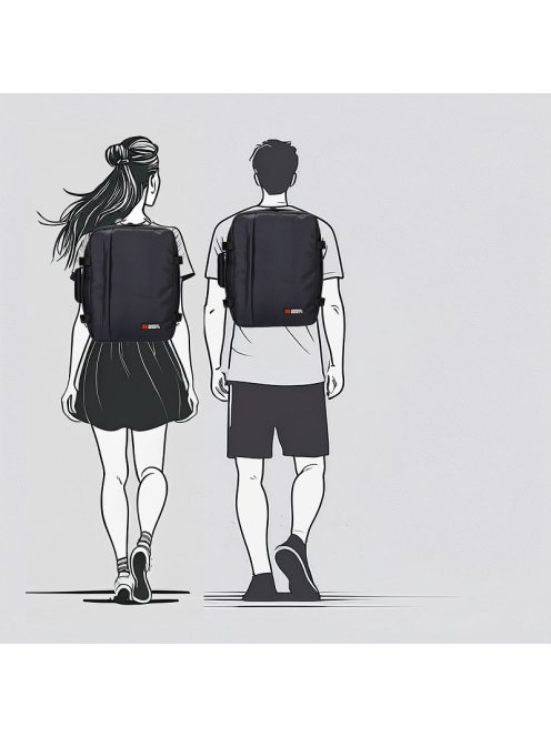 Enrico Benetti Wizzair fedélzeti hátizsák 46225 kék