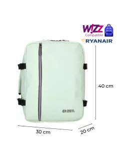   Enrico Benetti világos zöld Wizzair és Ryanair kabintáska 56004