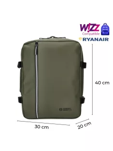   Enrico Benetti zöld Wizzair és Ryanair hátizsák és kabintáska 56004