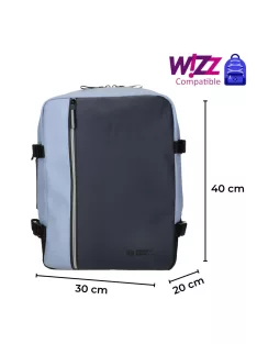 Enrico Benetti kék Wizzair hátizsák és kabintáska 56004