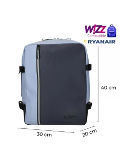   Enrico Benetti kék Wizzair és Ryanair hátizsák és kabintáska 56004