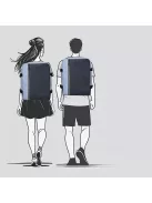 Enrico Benetti kék Wizzair hátizsák és kabintáska 56004