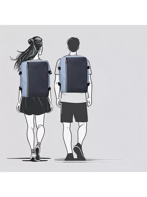 Enrico Benetti kék Wizzair hátizsák és kabintáska 56004