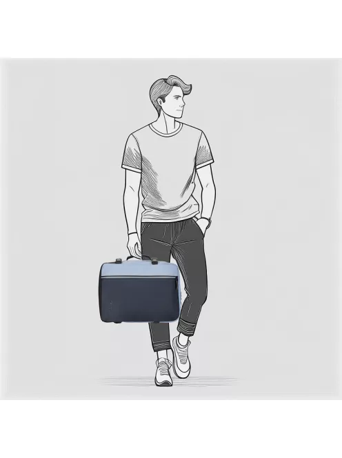 Enrico Benetti kék Wizzair hátizsák és kabintáska 56004