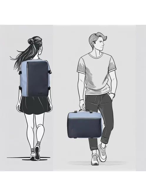 Enrico Benetti kék Wizzair hátizsák és kabintáska 56004