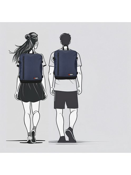 Enrico Benetti Wizzair fedélzeti hátizsák 54687 kék