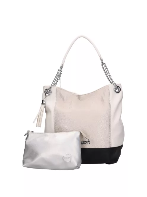 Chiara rostbőr táska K 700 fehér pezsgő 