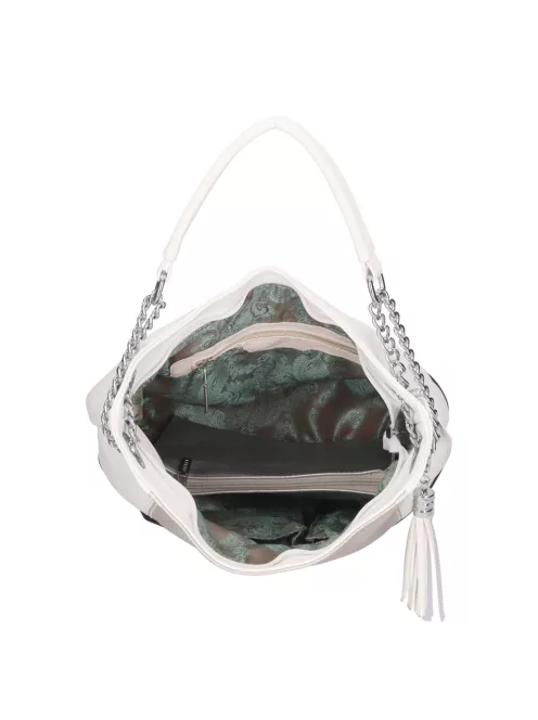 Chiara rostbőr táska K 700 fehér pezsgő 