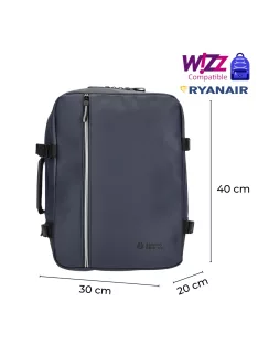    Enrico Benetti kék Wizzair és Ryanair hátizsák és kabintáska 56004