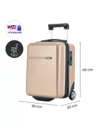 Bontour Wizzair és Ryanair ülés alatti bőrönd XS méret pezsgő underseater 40x30x20 cm