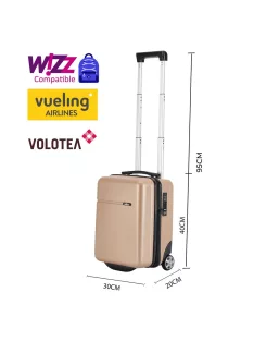 Bontour Wizzair kabinbőrönd pezsgő 40x30x20 cm
