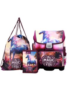 ABC123 unikornis lány iskolatáska szett elsősöknek 