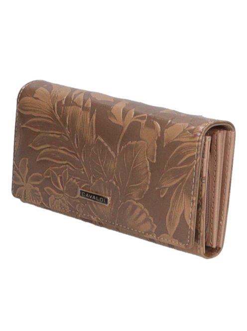 Cavaldi drapp női bőr pénztárca PX20