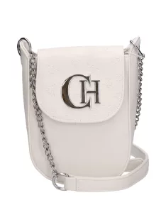 Chiara rostbőr táska K 773 fehér rózsa