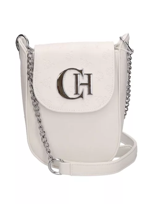 Chiara rostbőr táska K 773 fehér rózsa