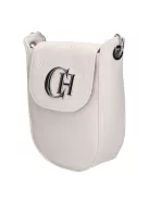 Chiara rostbőr táska K 773 fehér rózsa