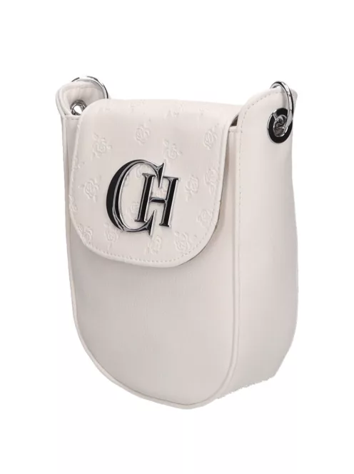 Chiara rostbőr táska K 773 fehér rózsa