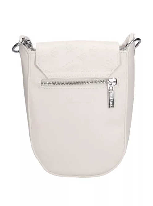 Chiara rostbőr táska K 773 fehér rózsa