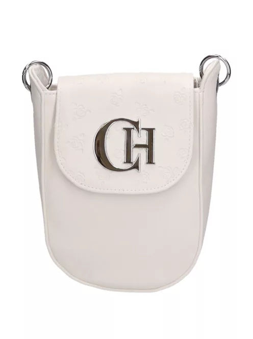 Chiara rostbőr táska K 773 fehér rózsa