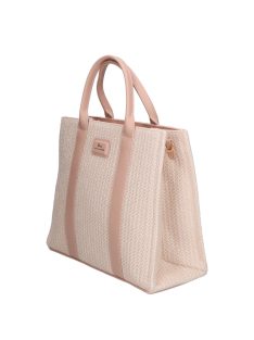 David Jones szalma hatású kézitáska CM6960A bézs púder