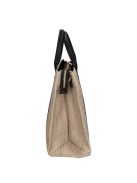 David Jones szalma kézitáska CM6960A fekete bézs