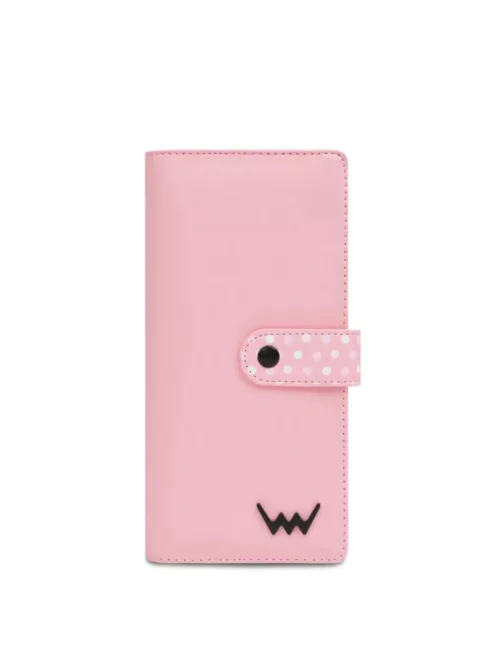 Vuch Hermione Dot pink nagy pöttyös patentos pénztárca