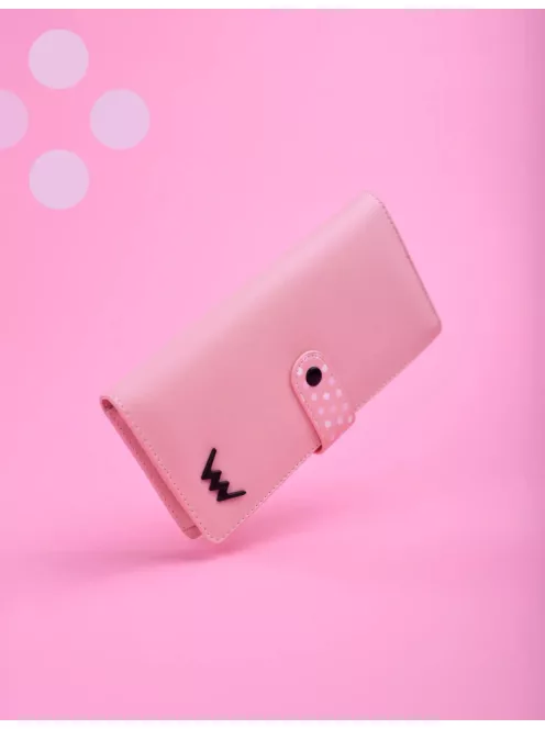Vuch Hermione Dot pink nagy pöttyös patentos pénztárca