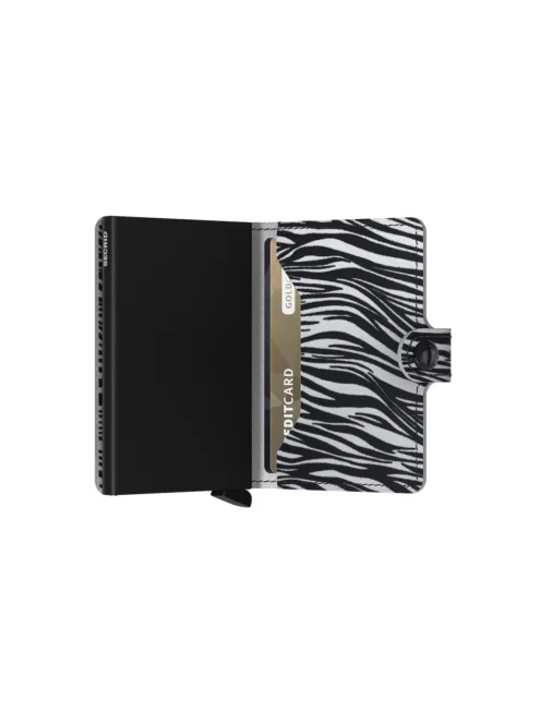 Secrid Miniwallet zebra light grey automata kártyatartó 