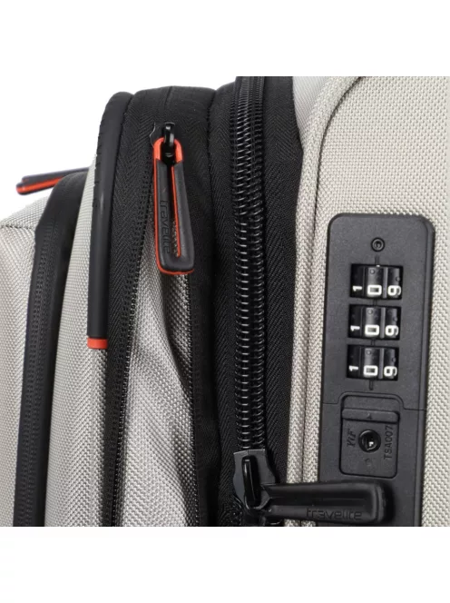 Travelite Crosslite M bővíthető közepes bőrönd natur