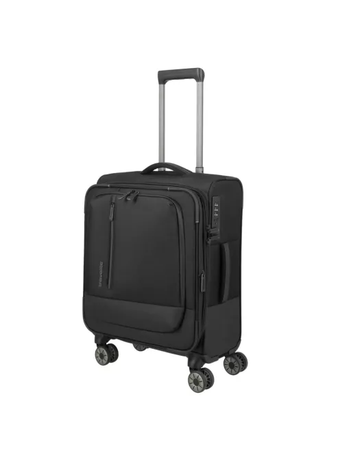Travelite Crosslite S bővíthető kabinbőrönd fekete 92947-01