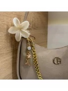 Zsákbamacska - kagylós kicsi táskadísz és kulcstartókagylós 