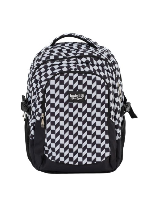 Budmil Edwin hátizsák fekete fehér 10110149/S85