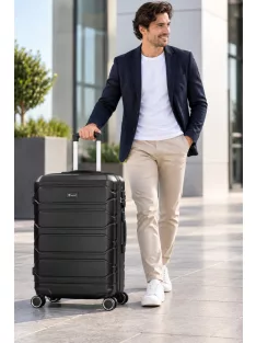 Benzi 5807 L fekete nagy méretű bőrönd