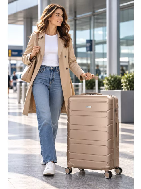 Benzi 5807 L bronz nagy méretű bőrönd